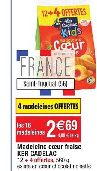 madeleine coeur fraise ker cadelac