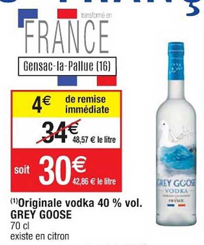 originale vodka 40% vol. grey goose