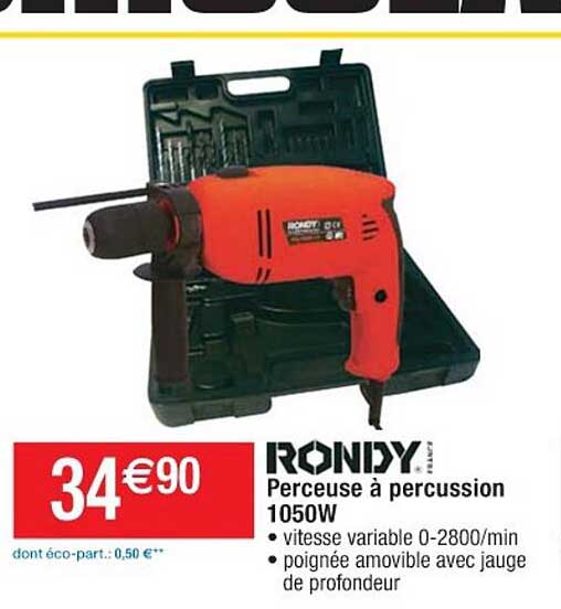 Perceuse à Percussion 1050w Rondy