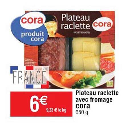Plateau Raclette Avec Fromage Cora