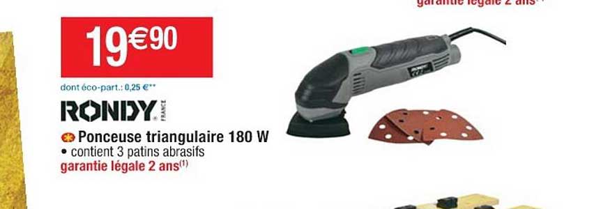 ponceuse triangulaire 1800 w rondy