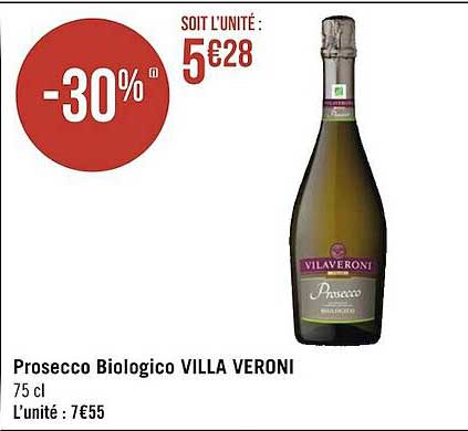prosecco biologico villa veroni