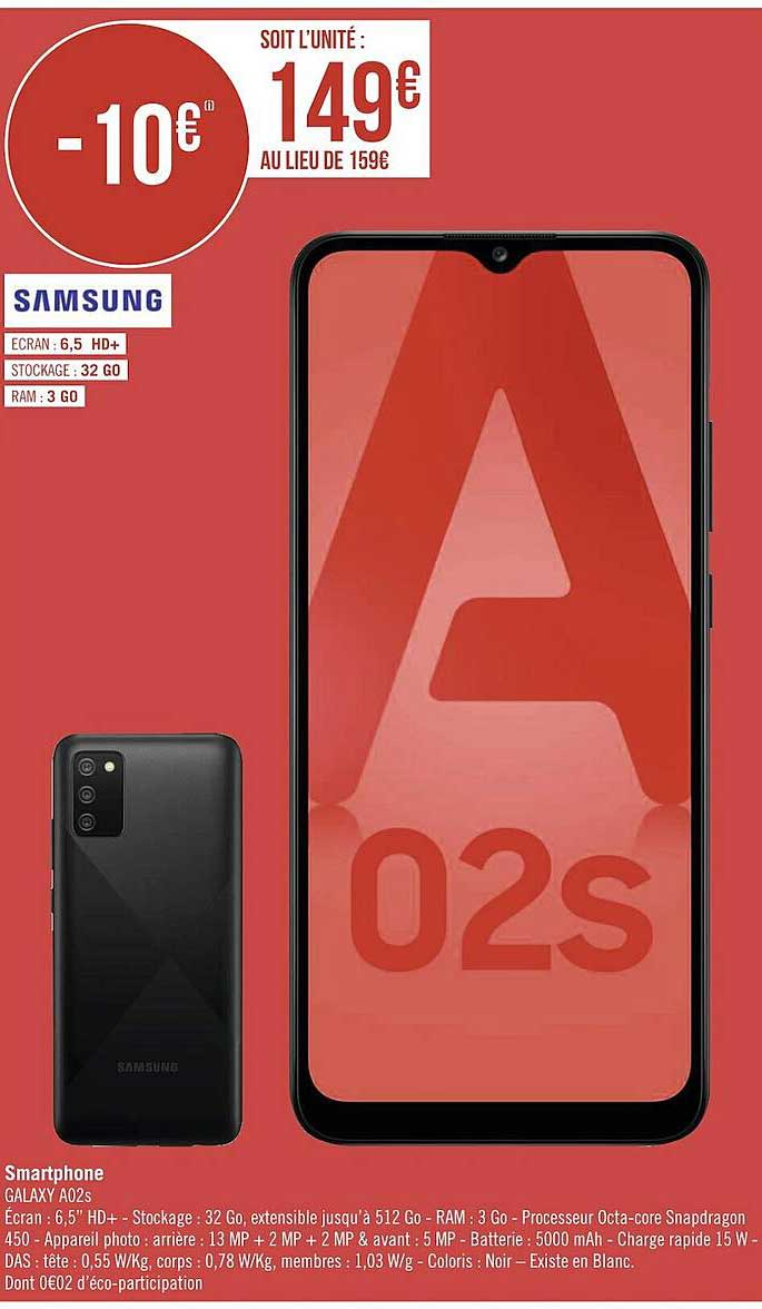 smartphone galaxy a02s samsung