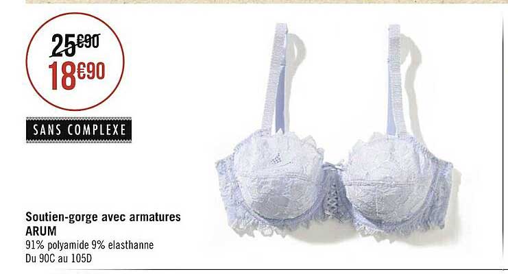 soutien-gorge avec armatures arum sans complexe
