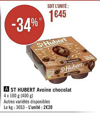 st hubert avoine chocolat