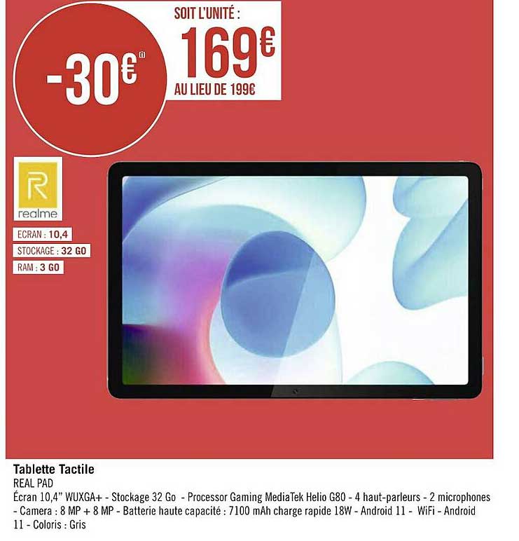 tablette tactile real pad