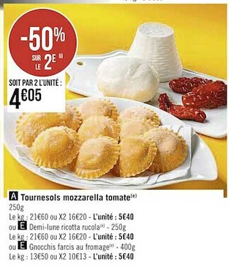 Tournesols Mozzarella Tomate