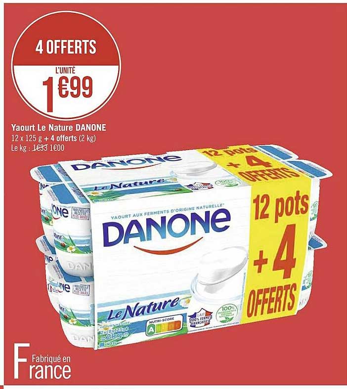 Yaourt Le Nature Danone