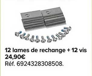 12 Lames De Rechange + 12 Vis