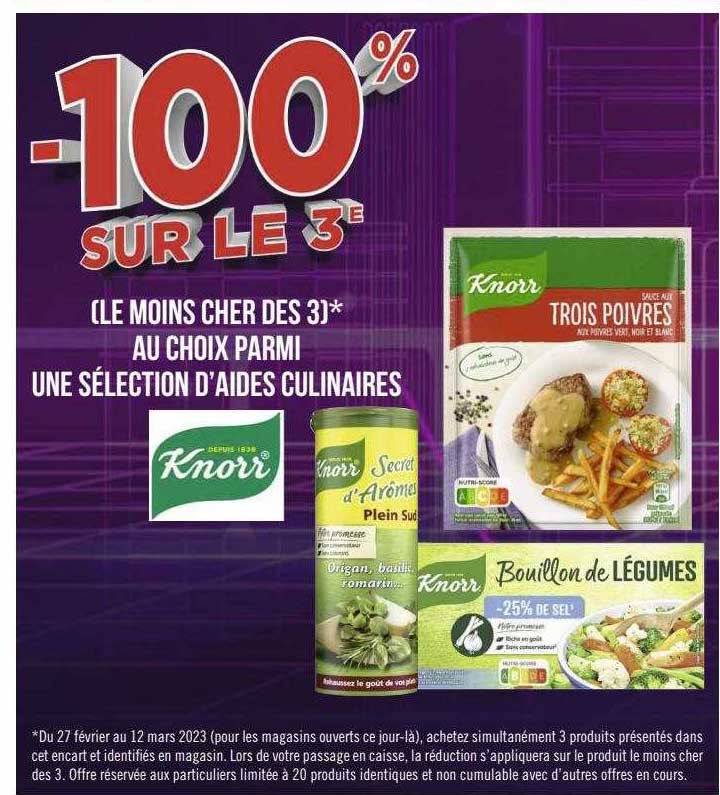 aides culinaires knorr
