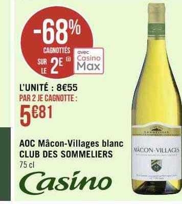 aoc mâcon-villages blanc club des sommeliers