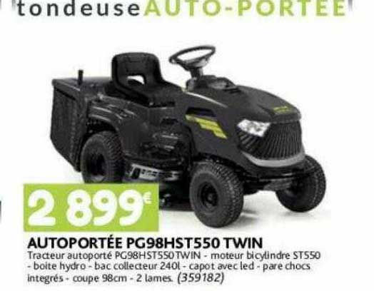 Autoportée Pg98hst550 Twin