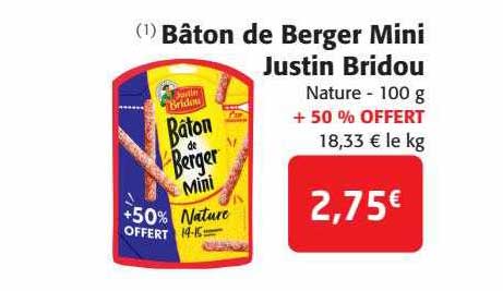 bâton de berger mini justin bridou