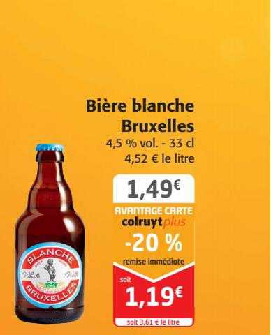 bière blanche bruxelles