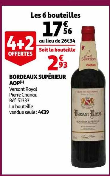 bordeaux supérieur aop versant royal pierre chanau