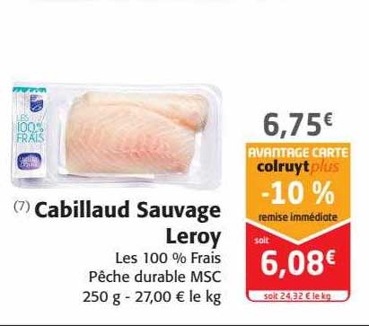 cabillaud sauvage leroy