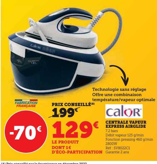 centrale vapeur express airglide