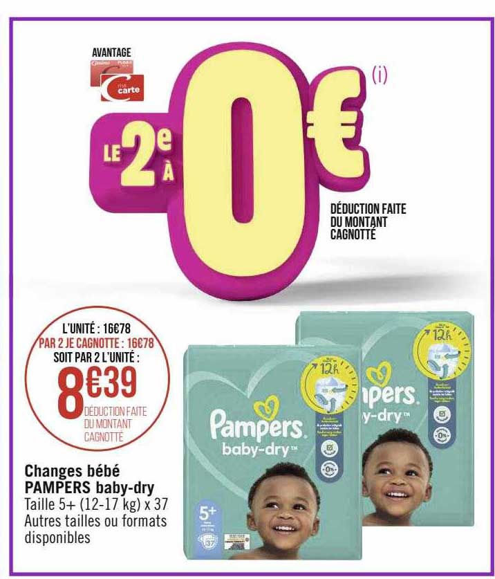 Changes Bébé Pampers Baby-dry