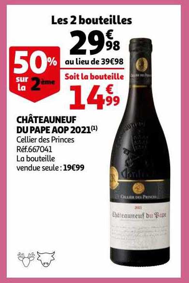 château neuf du pape aop 2021 cellier des princes