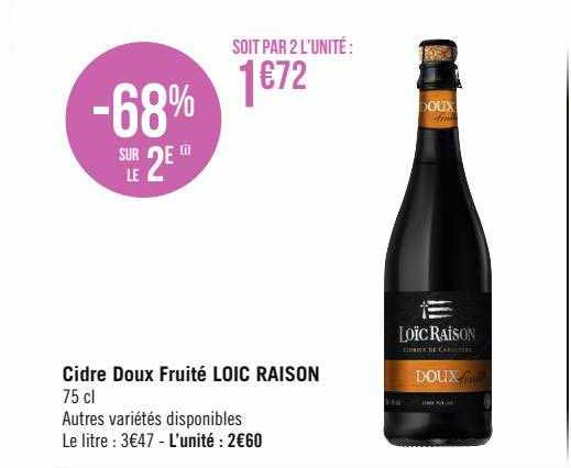 cidre doux fruité loic raison