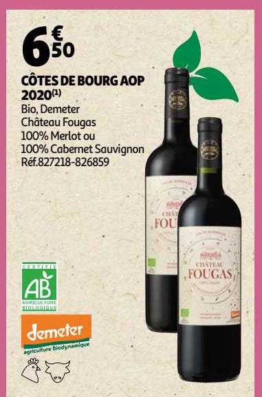 côtes de bourg aop 2020