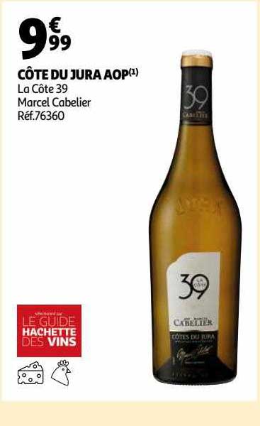 côtes du jura aop la côte 39 marcel cabelier