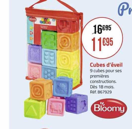 cubes d'éveil bloomy