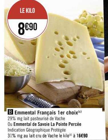 emmental français 1er choix