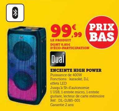 Enceinte High Power Dual