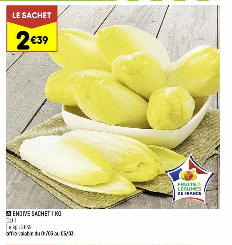 endive sachet 1kg