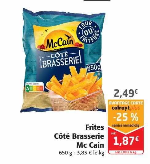 frites côté brasserie mc cain
