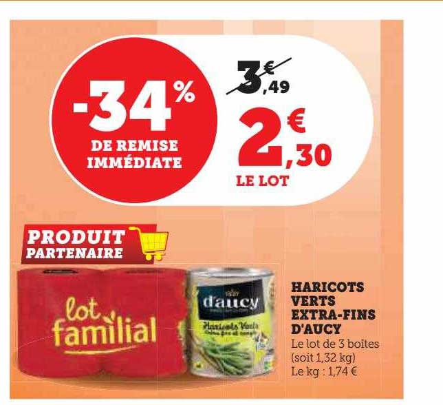 haricots verts extra-fins d'aucy