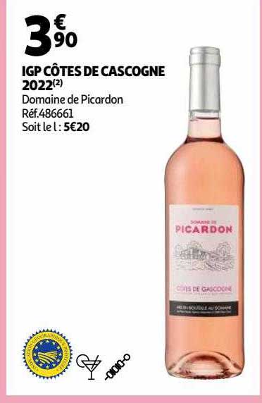 igp côtes de cascogne 2022 domaine de picardon