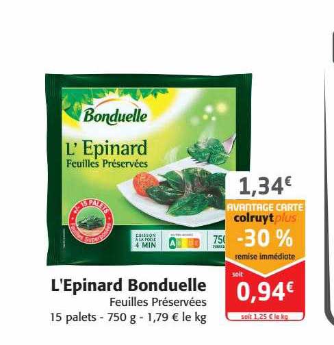l'épinard bonduelle