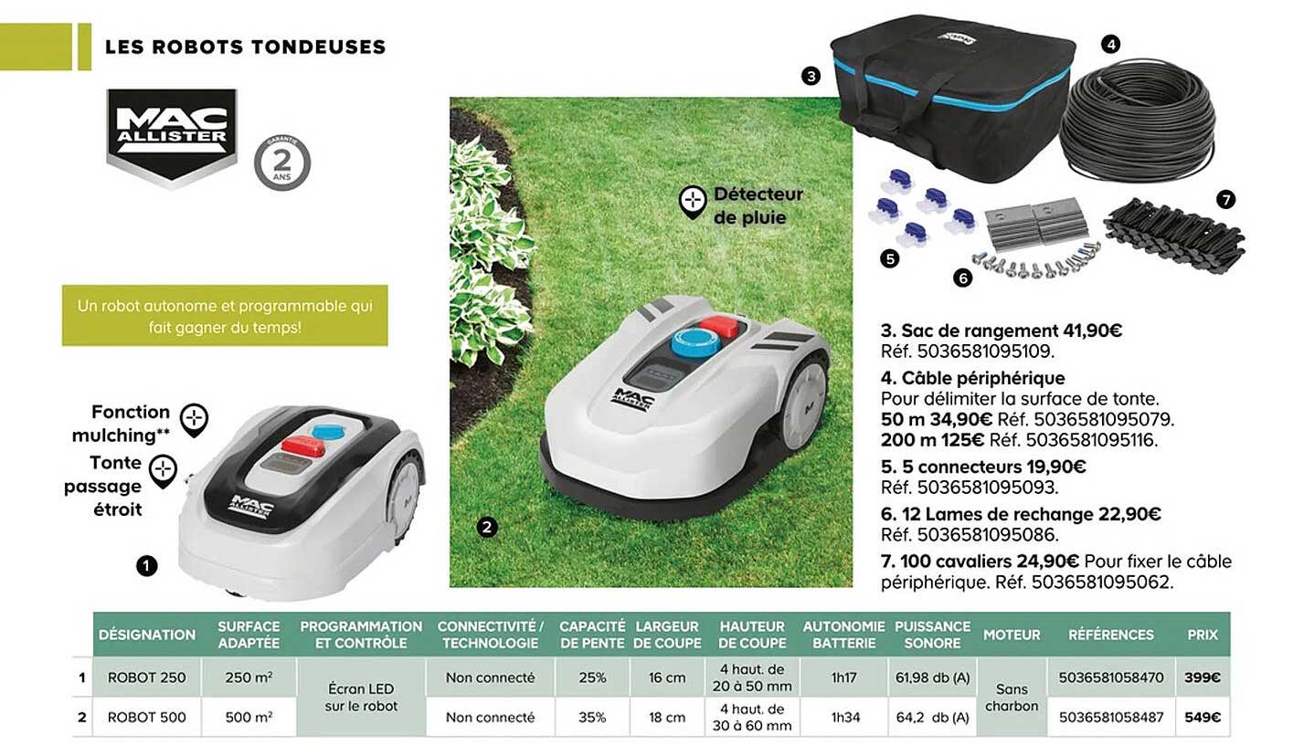les robot tondeuses mac allister