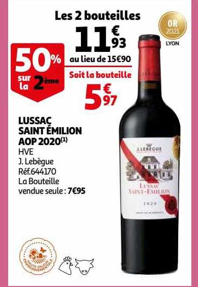 lussac saint émilion aop 2020