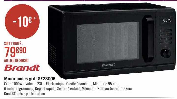 Micro-ondes Grill Se2300b Brandt