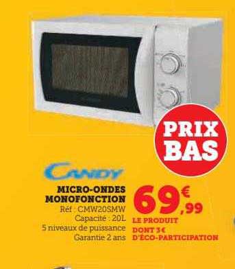 Micro-ondes Monofonction Candy