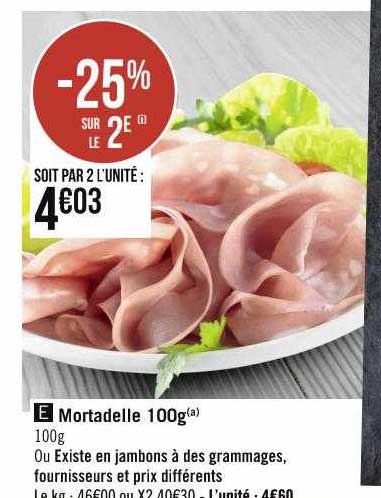 mortadelle 100g