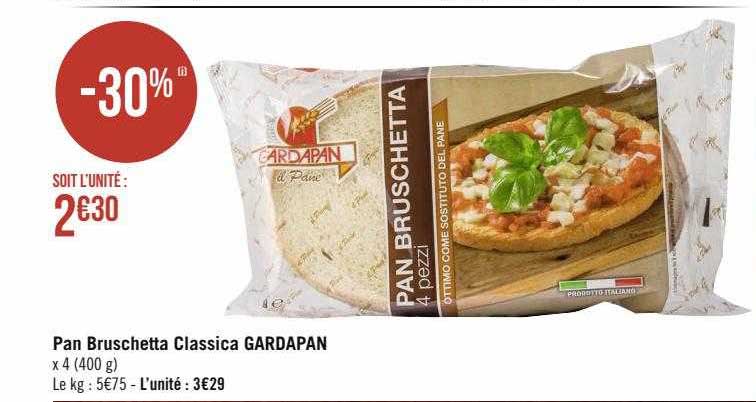 pan bruschetta classica gardapan