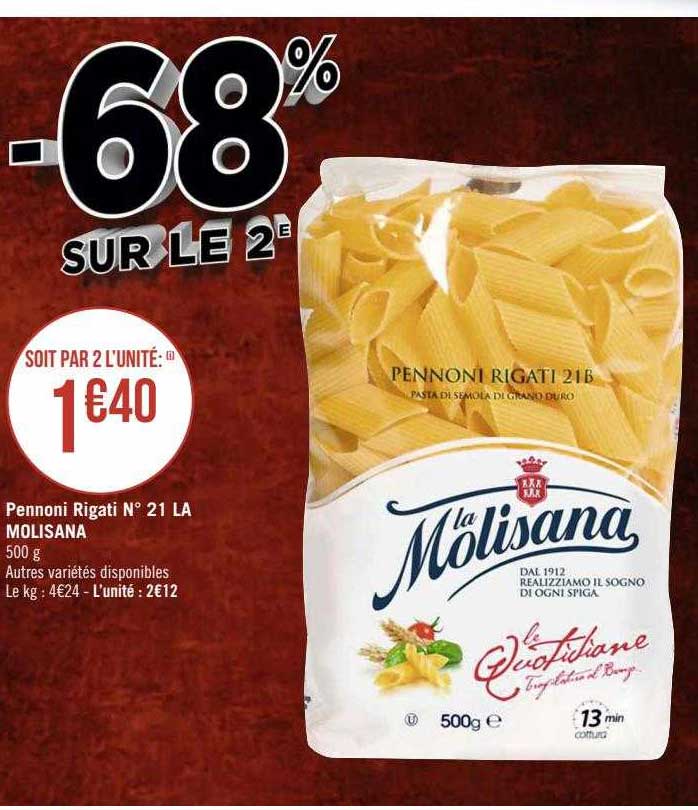 pennoni rigati n° 21 la molisana