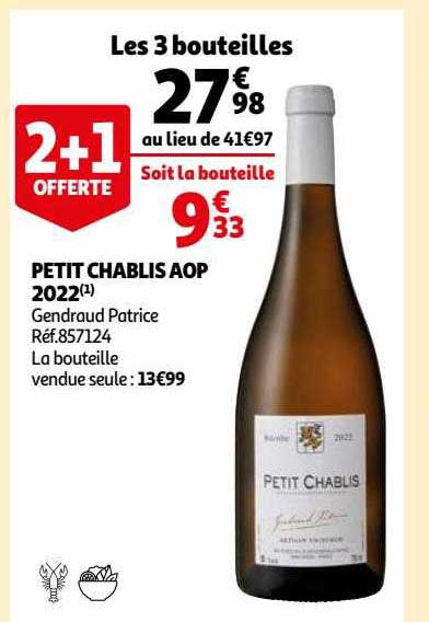 petit chablis aop 2022 gendraud patrice
