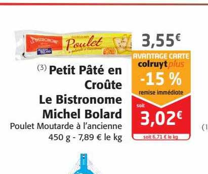 Petit Pâté En Croûte Le Bistronome Michel Bolard