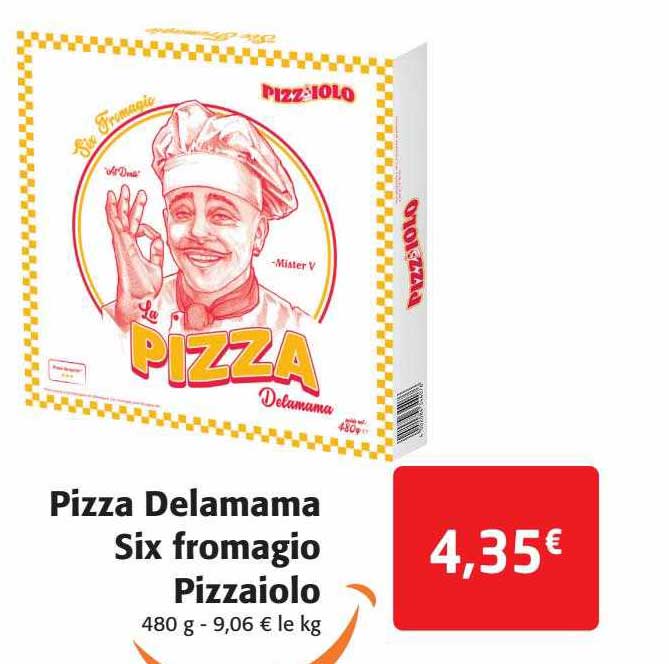 pizza delamama six fromagio pizzaiolo