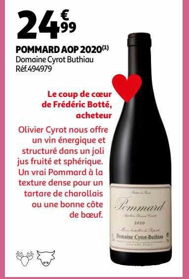 pommard aop 2020 domaine cyrot buthiau