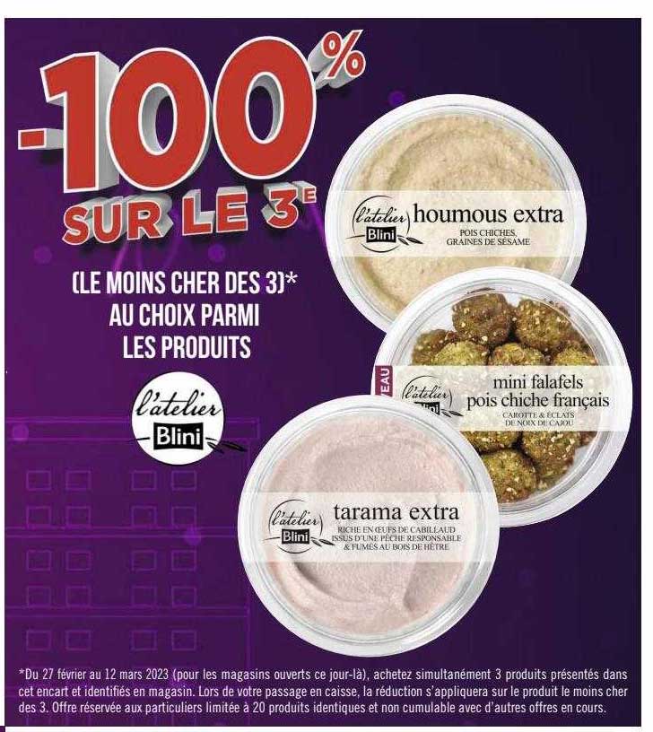 produits l'atelier blini