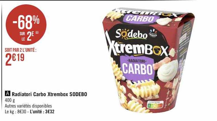 radiatori carbo xtrembox sodebo