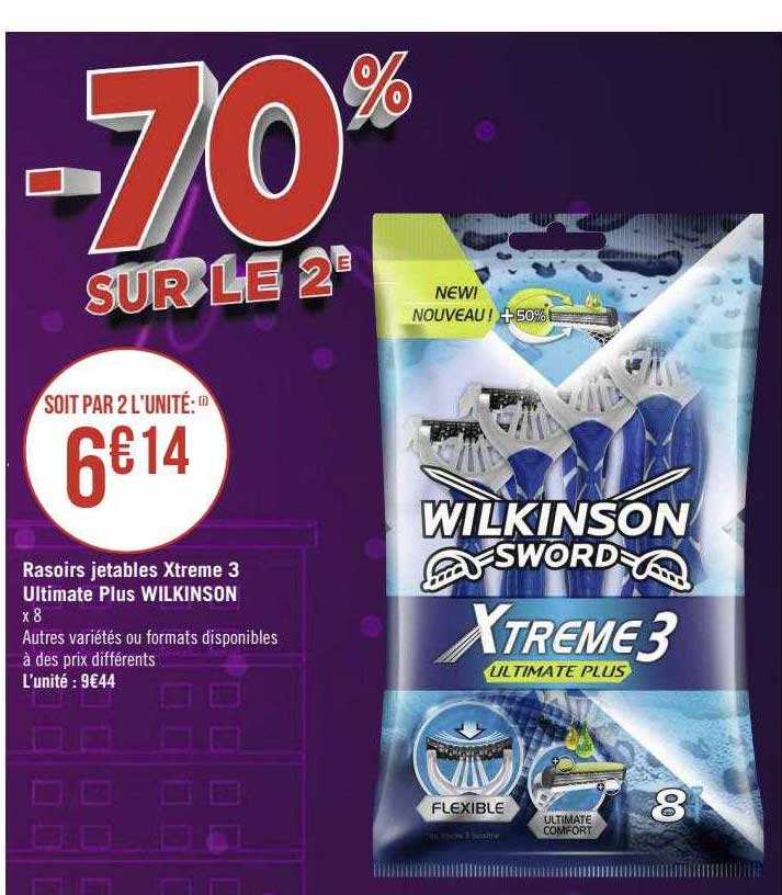 Rasoirs Jetables Xtreme 3 Ultimate Plus Wilkinson