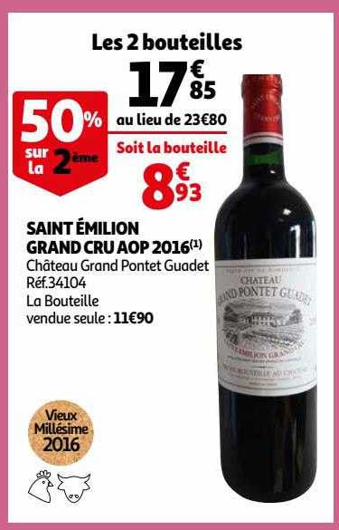 Saint émilion Grand Cru Aop 2016