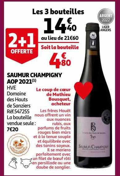 Saumur Champigny Aop 2021 Hve Domaine Des Hauts De Sanziers
